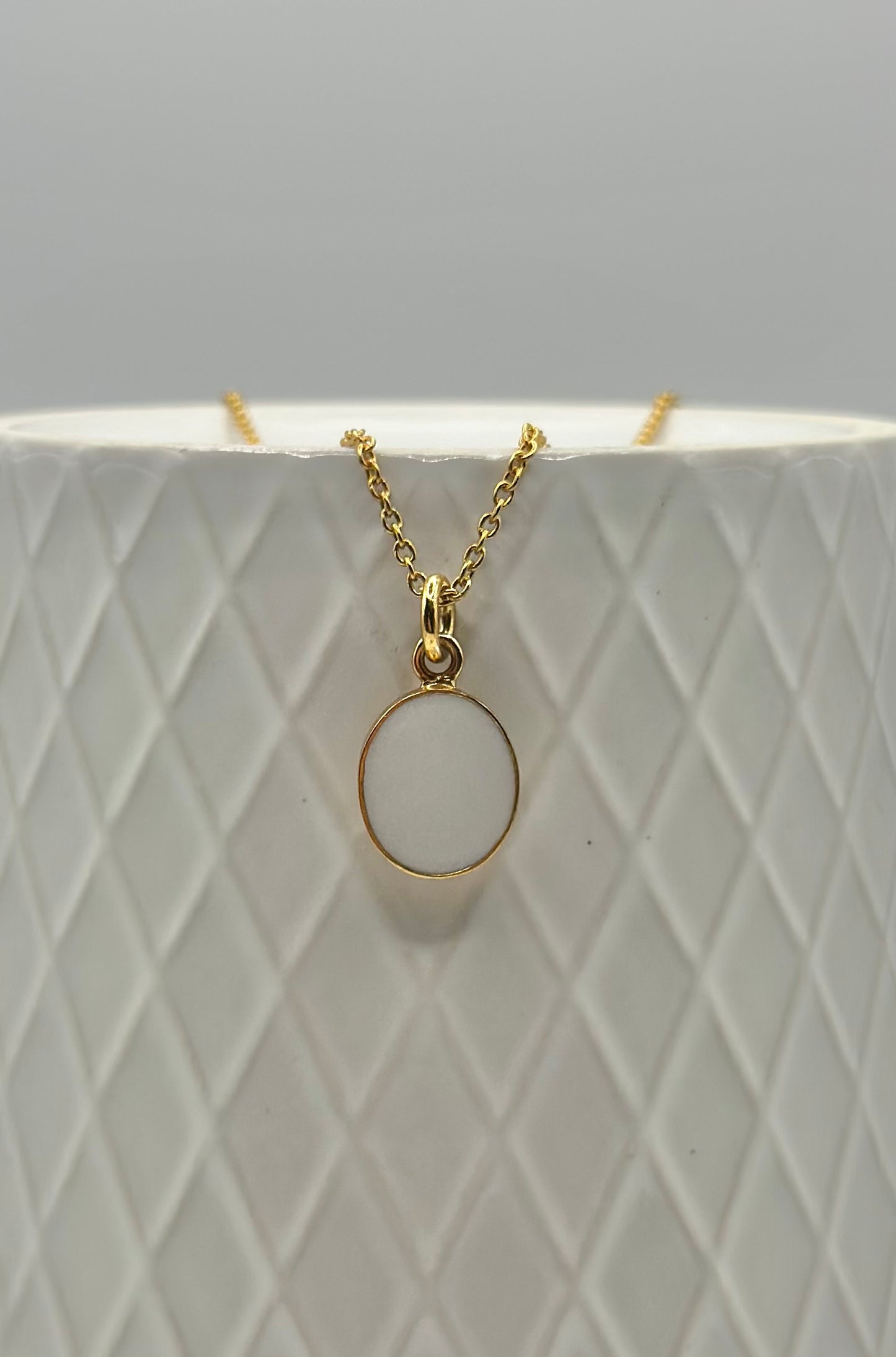 The oval pendant